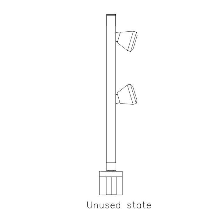 Pull Down Counter Mounted Eyewash EEW-SD