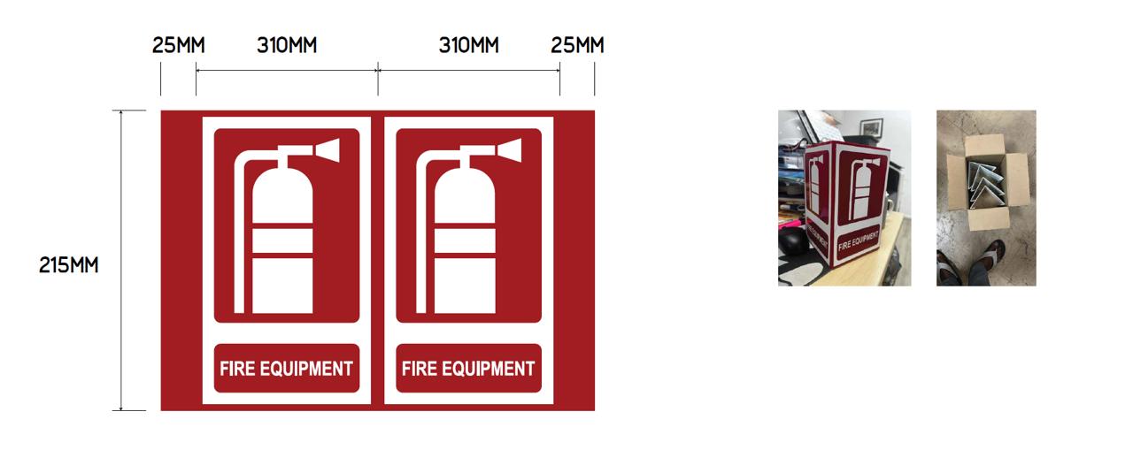 Fire Equipment Safety Sign Triangle